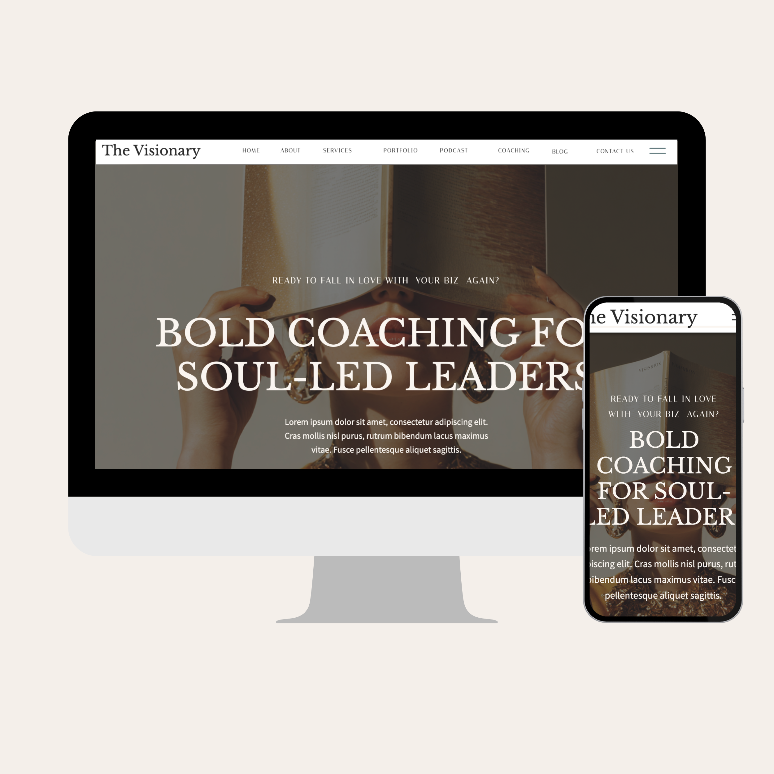 The Visionary by Lili Template mockup