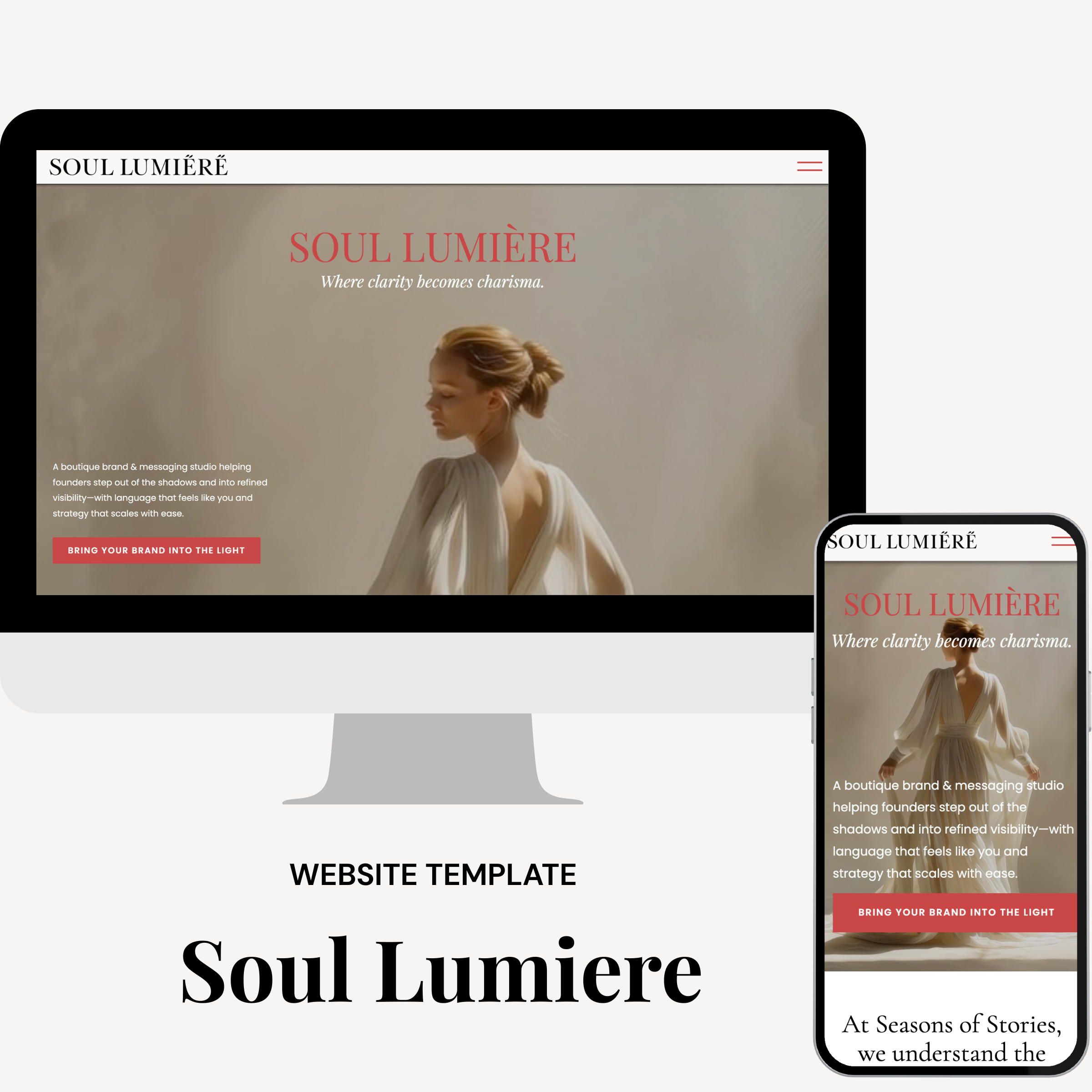 Soul-lumiere Showit Template - Image 2
