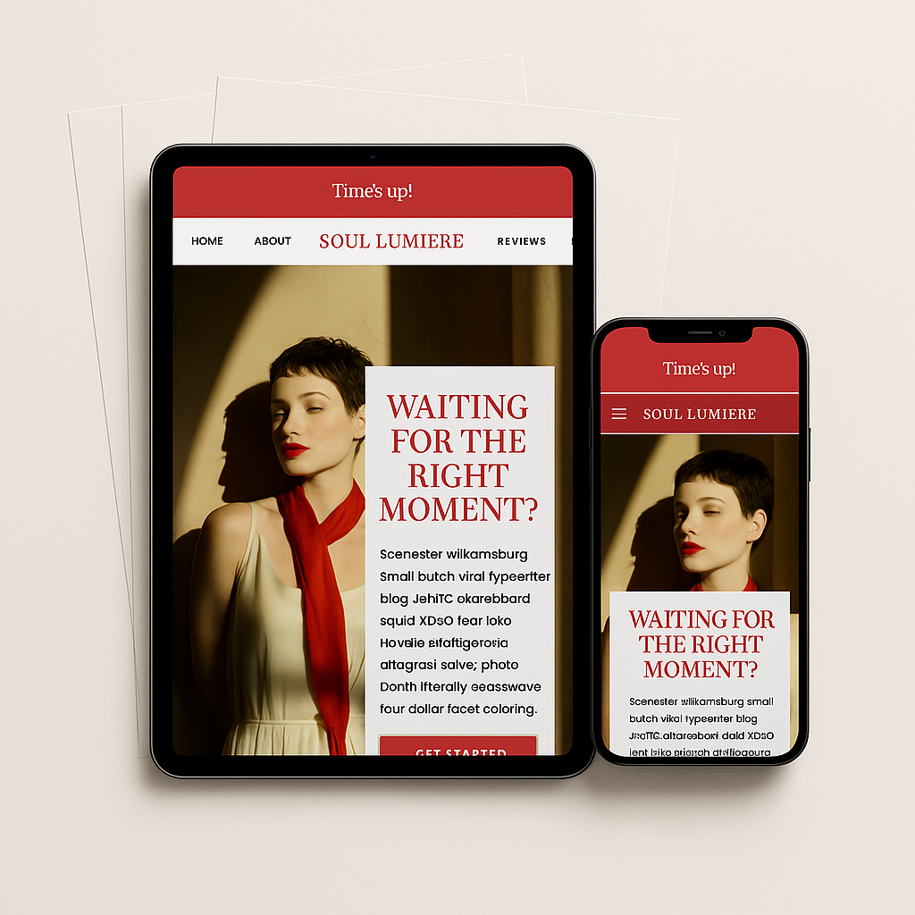 Soul Lumière – Sales Page Template - Image 1