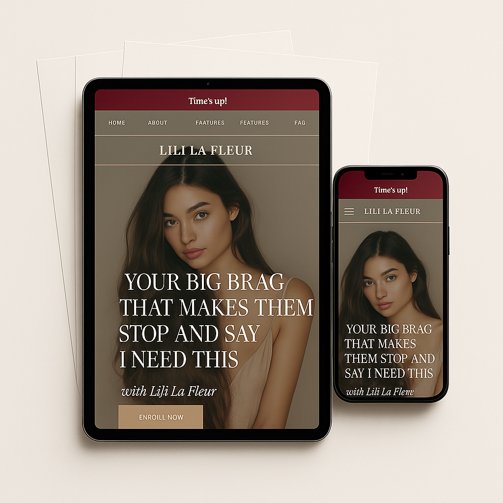 Lili La Fleur – Sales Page Template - Image 1